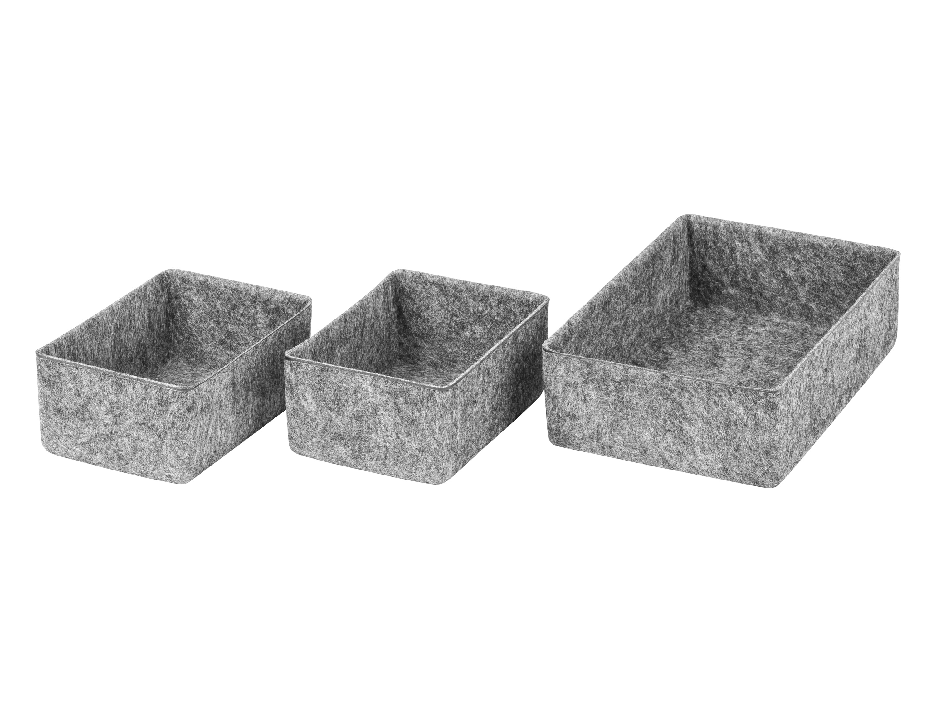 W5 Set vilten opbergmanden (3-delige set klein)