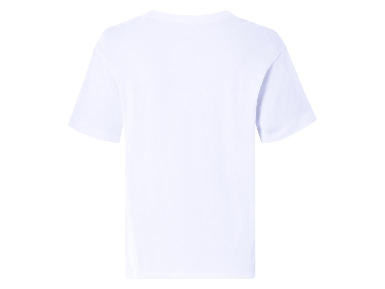 Wit effen t-shirt, achterkant.