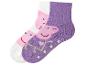 Peppa Pig kindersokken, wit en paars