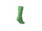 Groene sok met kleurrijke klavertjes en cijfers, perfect voor St. Patrick's Day.