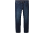Donkerblauwe herenjeans met een licht vervaagd ontwerp.