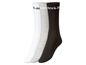 Drie paar Jack & Jones sokken in wit, grijs en zwart.