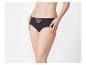 Zwarte dames onderbroek met kant detail.