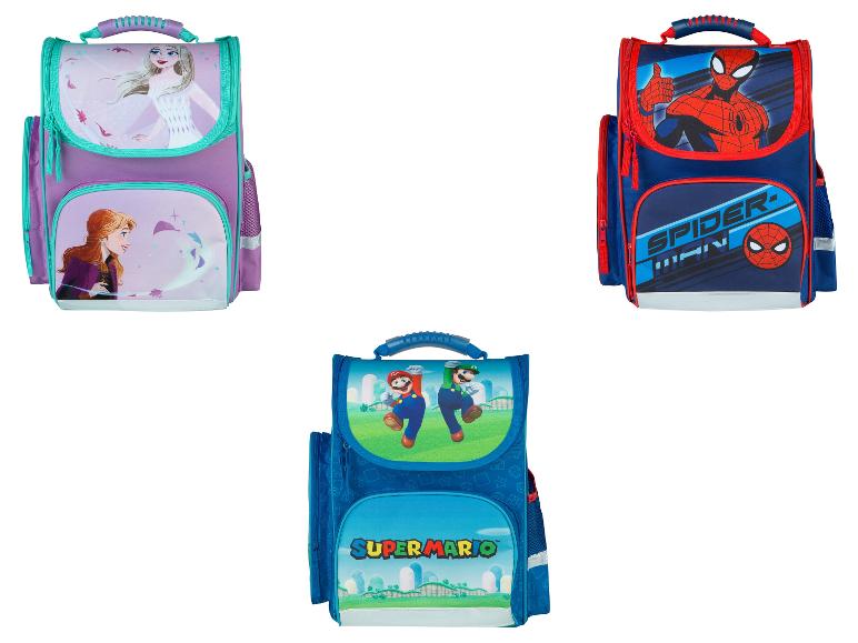 Kindertasjes: Frozen, Spider-Man, Super Mario.