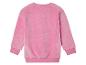 Een roze fleece trui met lange mouwen.