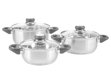 SILVERCREST® RVS pannenset