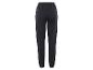 Zwarte joggingbroek met elastische tailleband en enkelboorden, achteraanzicht.