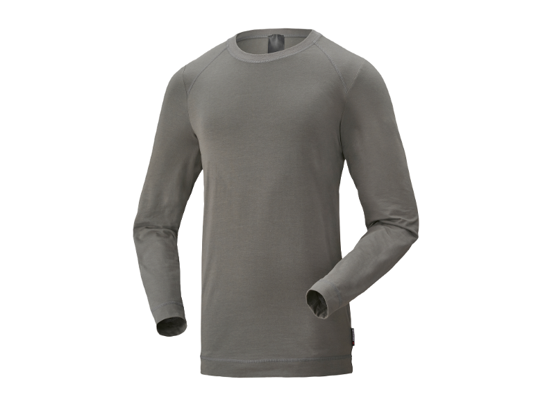 Grijs herenshirt met lange mouwen