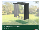PARKSIDE® haardhoutrek met een grondoppervlak van 1,1 m² voor in de tuin.