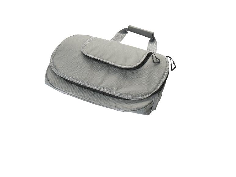 Grijze toilettas met handvat en ritssluiting