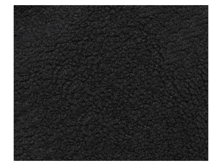 Zwarte textielstof met een fluweelachtige textuur.