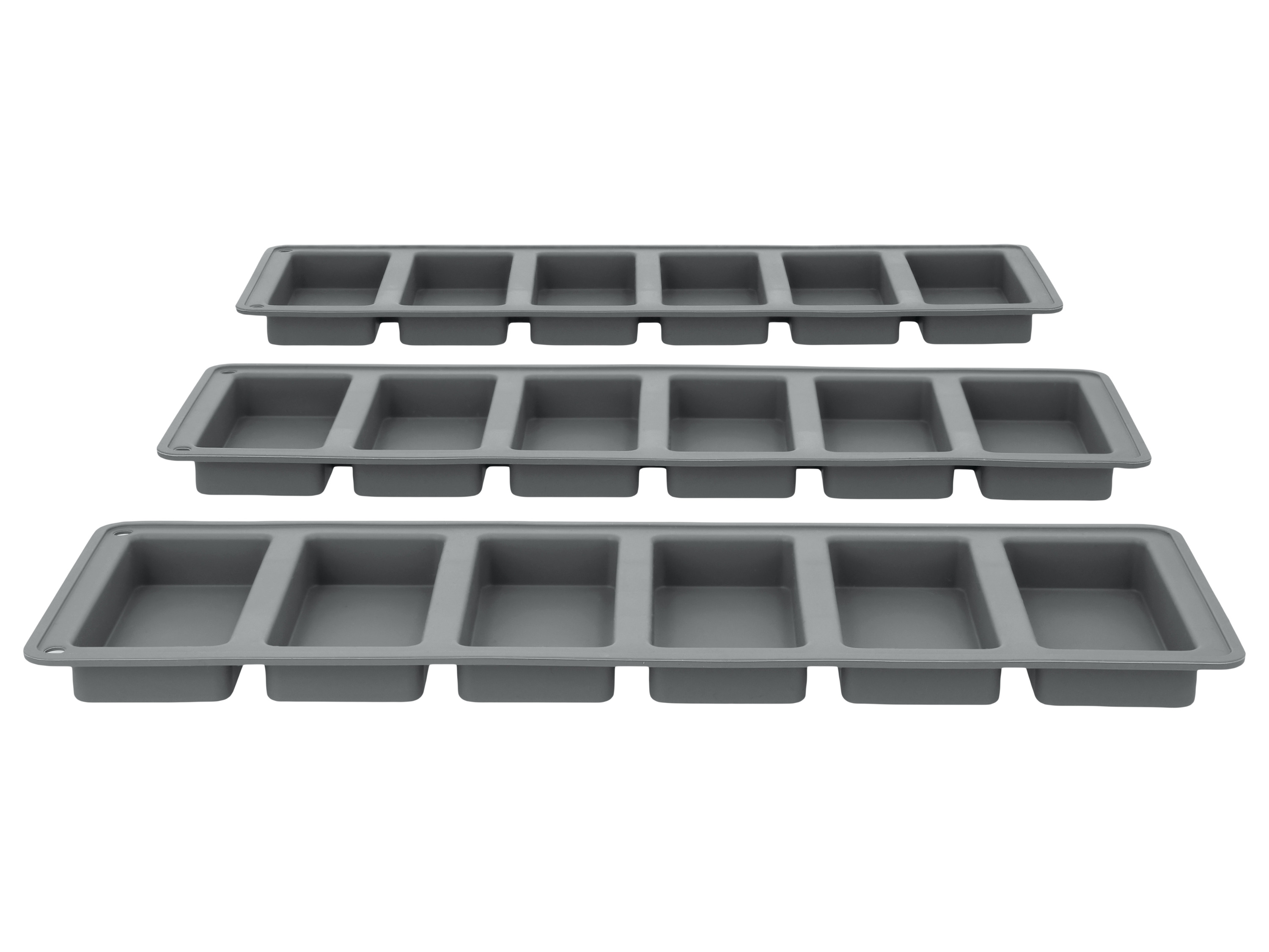 SILVERCREST Siliconen bakvormen (Reepvormen set van 3)