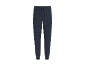 Donkerblauwe heren joggingbroek met trekkoord in de taille en geribde boorden.