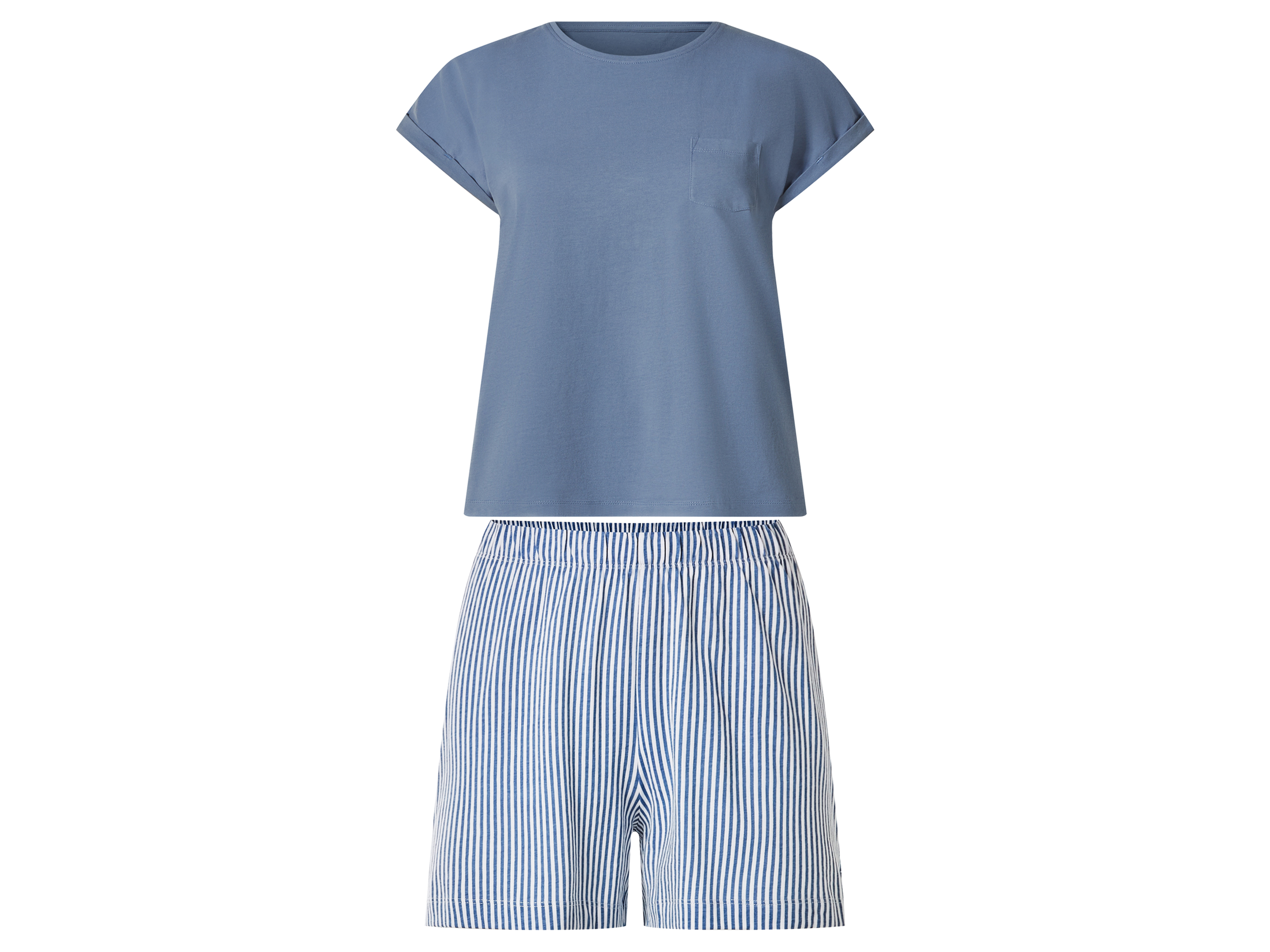 esmara Korte dames pyjama (Blauw, S (36-38))