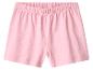 Roze meisjes pyjamashort met witte stippen