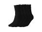 Set van vijf effen zwarte sokken