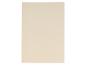 Een eenvoudig, crèmekleurig vel papier op een witte achtergrond
