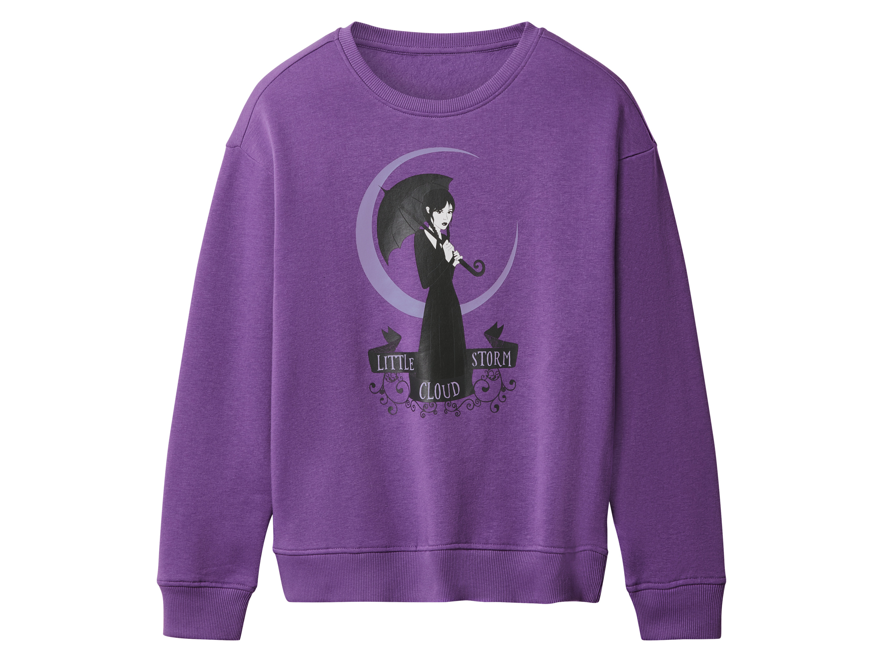 Kinder hoodie of trui Wednesday (Lila, 146/152)