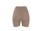 Beige corrigerende damesshort met push-up effect aan de achterkant