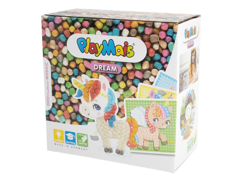 PlayMais Dream mozaïek set met eenhoorns.