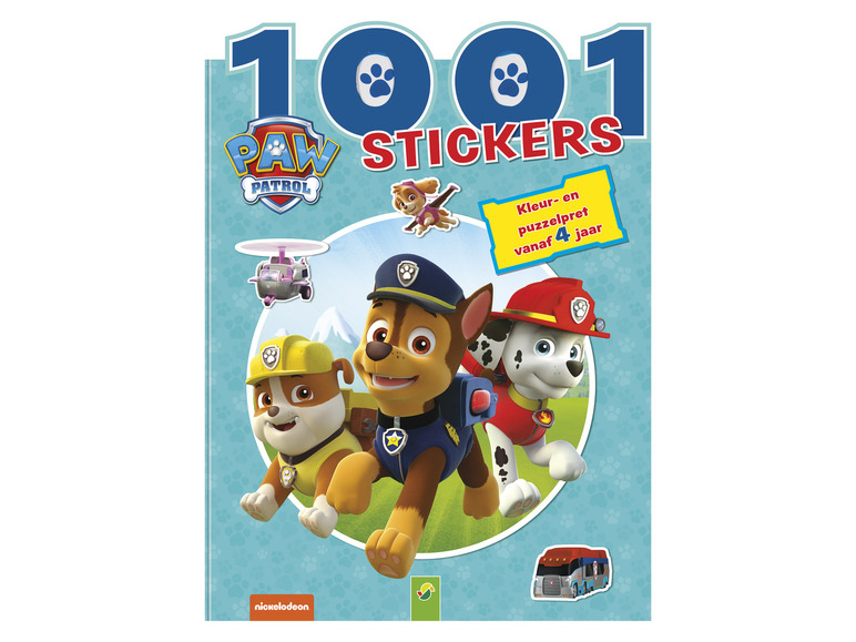 Puzzel- en stickerboek voor kinderen (1001 stickers Paw Patrol)