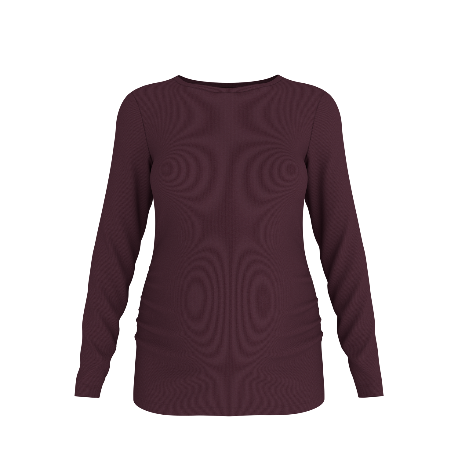 ESMARA Dames zwangerschapsshirt met lange mouwen (Bordeaux, M (40/42))