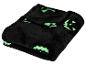 Zwarte glow-in-the-dark Halloween pompoendeken