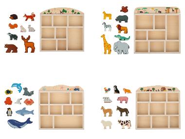 lupilu® Houten speeldoos met dieren