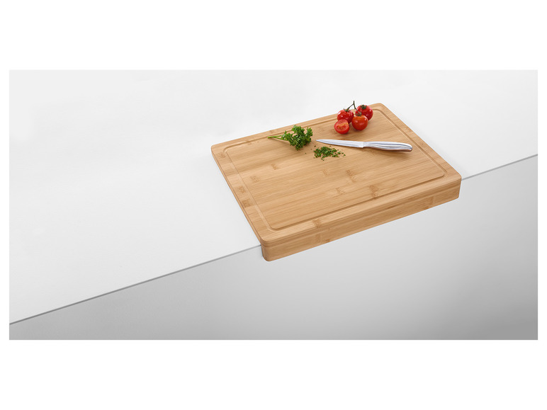 Ga naar volledige schermweergave: ERNESTO® Snijplank met opvangbak/afdekplaat/keukensnijplank - afbeelding 2