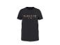Zwart heren T-shirt met bruine opdruk 'PARKSIDE EST. 1996' op de voorkant.