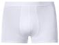 Witte herenboxershort met elastische tailleband.