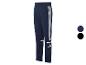 Adidas trainingsbroek donkerblauw met witte strepen.