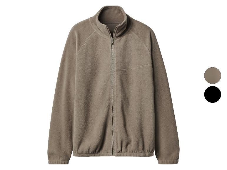 Bruine fleece jas met rits en kleuropties