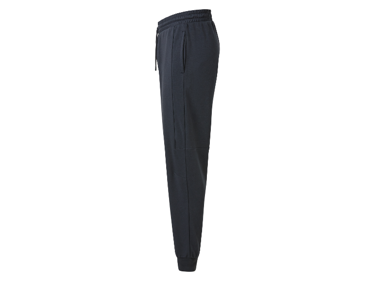 Donkergrijze joggingbroek.