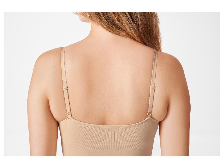 Beige naadloze bh en top: comfort en stijl.