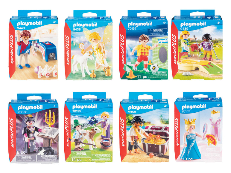 Playmobil Special Plus sets met bowling, eenhoorn, voetbal, minigolf, prinses, piraten en meer.