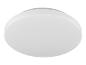 Witte ronde plafond- of wandlamp met een minimalistisch design.