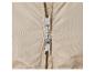 Beige jas met YKK-rits