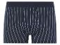 Livery boxershorts met witte en donkerblauwe strepen.