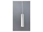Moderne witte cilindrische hanglamp.