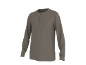 Grijs Henley-shirt met lange mouwen voor heren