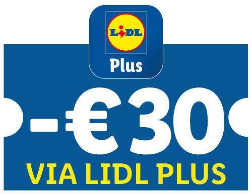 Kortingsbon van 30 euro via Plus.