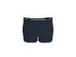 Donkerblauwe herenboxershort met witte tailleband