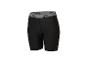 Zwarte sportshorts met grijze tailleband en patroon