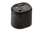 Zwarte elektrische puntenslijper met twee gaten voor potloden van 6-8 mm en 9-12 mm.