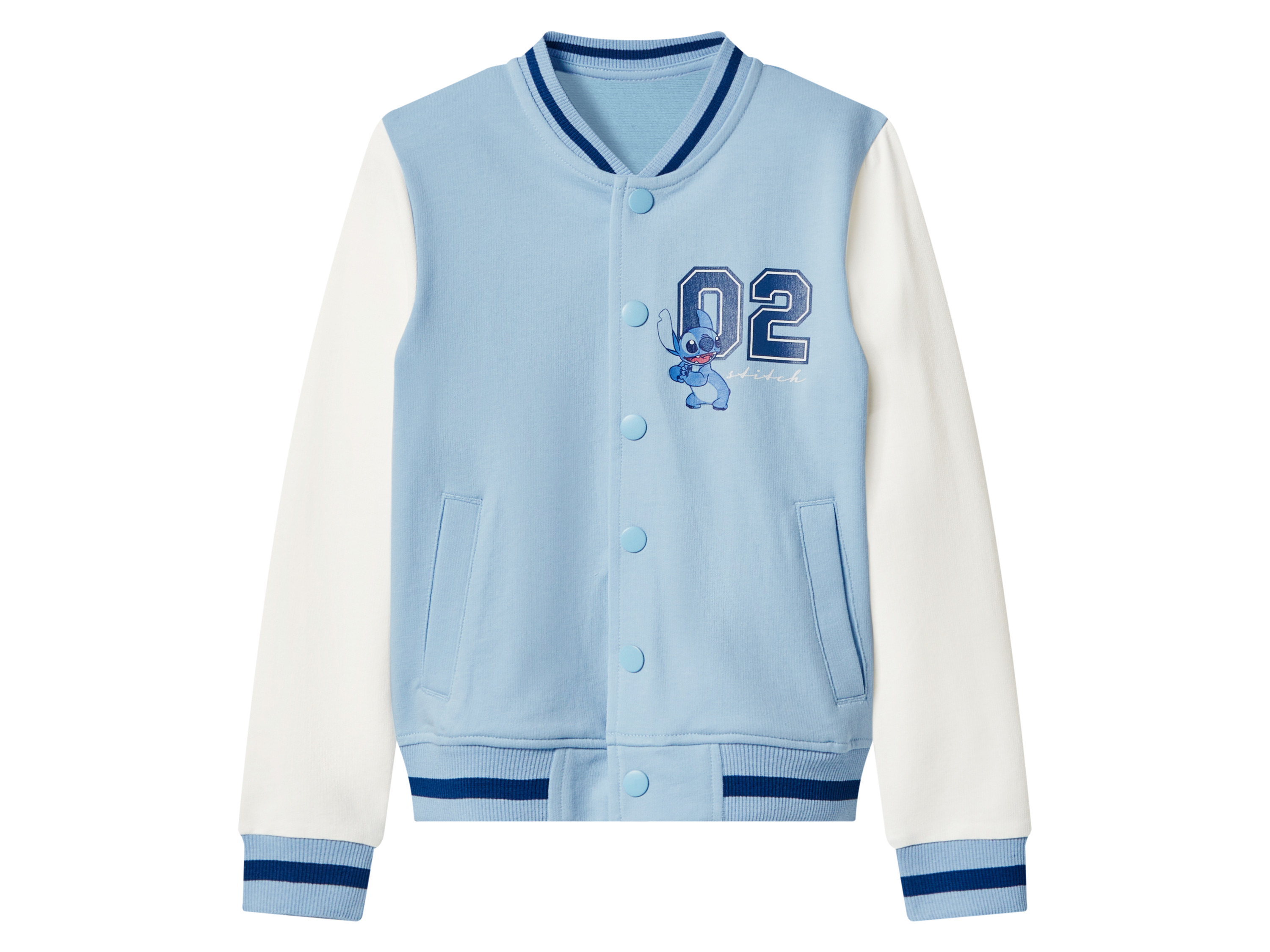 LUPILU kindercollegejack, kinder collegejack (Lichtblauw, 98/104)