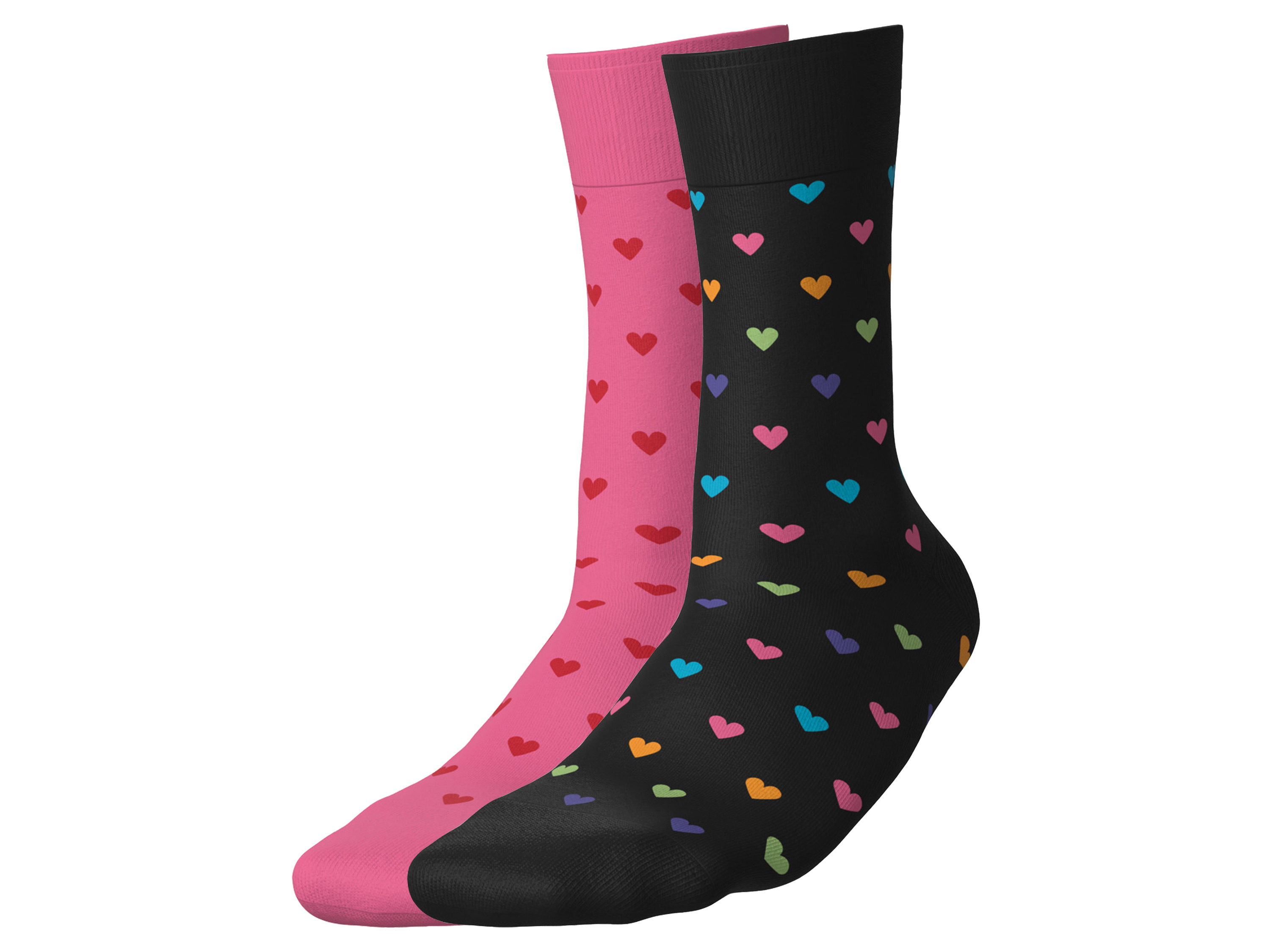 esmara 2 Paar sokken (Hartjes, 35-38)