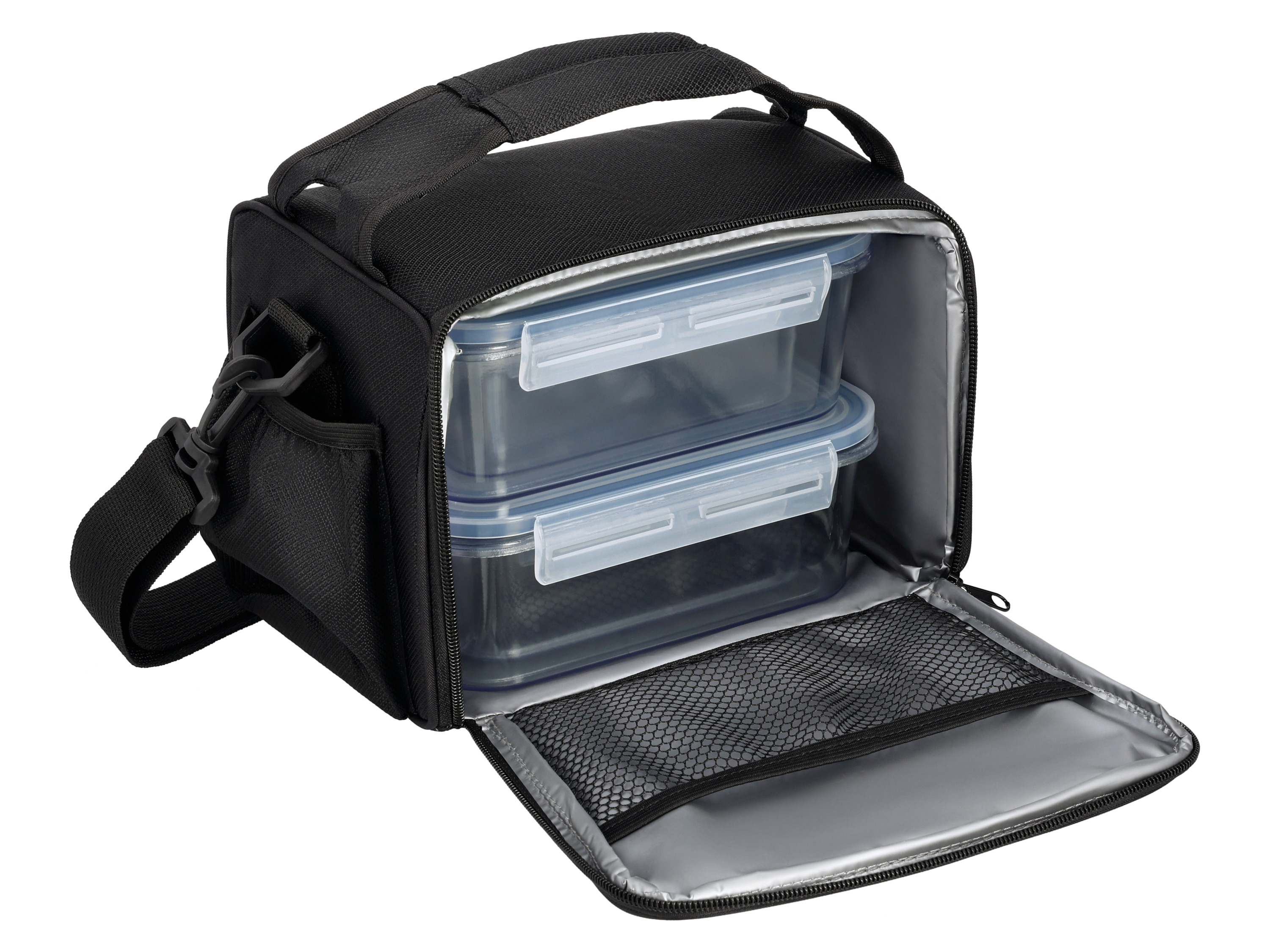 SILVERCREST Koeltas met vershoudbakjes (Zwart)