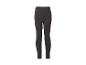 Donkergrijze lange legging voor dames, gemaakt van comfortabele stretchstof.