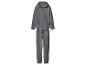 Donkergrijs trainingspak met een hoodie met rits en joggingbroek